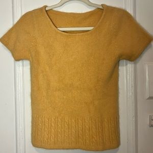 Vintage cashmere short sleeve shirt